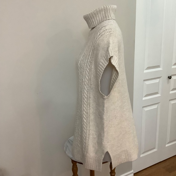 Fabulous Cableknit T Neck Caftan Sweater large - Picture 4 of 12